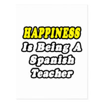 Happiness Is Being a Spanish Teacher postcards