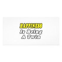 Happiness Is Being a Twin Picture Card