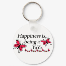 Happiness Is Being A YaYa BUTTERFLY keychains by Grandparentlove Happiness Is Being A YaYa BUTTERFLY keychains