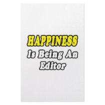 Happiness Is Being an Editor Custom Stationery
