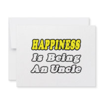 Happiness Is Being an Uncle invitations