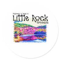 Happiness Is Being in Little Rock Sticker