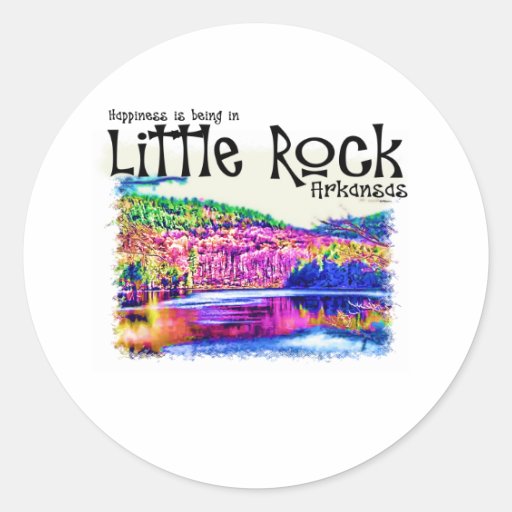 Happiness Is Being in Little Rock Sticker