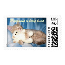 Happiness is being loved Postage Stamp