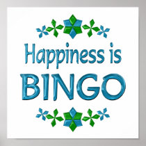 Happiness is Bingo Poster
