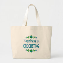 Happiness is Crocheting Bag
