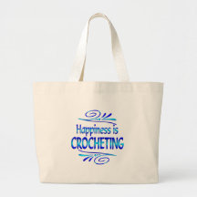 Happiness is Crocheting Tote Bag