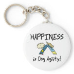 Happiness is Dog Agility Keychain