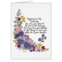 Happiness is like a Butterfly Cards