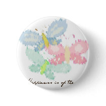 Happiness is of the Heart Butterflies buttons