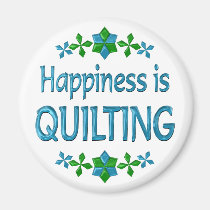 Happiness is Quilting magnets