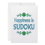 Happiness is Sudoku Personalized Invitations