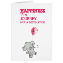 Happiness is to journey card