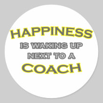 Happiness Is Waking Up Next To a Coach Sticker