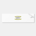 Happiness Is Waking Up .. Sonographer Bumper Stickers