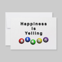 Happiness Is Yelling BINGO invitations