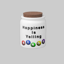 Happiness Is Yelling BINGO candy jars