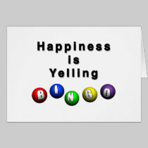 Happiness Is Yelling BINGO cards
