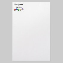 Happiness Is Yelling BINGO stationery