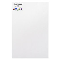 Happiness Is Yelling BINGO Customized Stationery