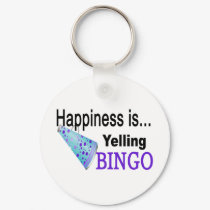 Happiness is yelling BINGO keychains by gottahavetees Happiness is yelling BINGO keychains
