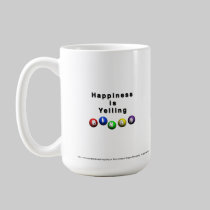Happiness Is Yelling BINGO mugs