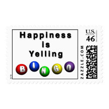Happiness Is Yelling BINGO Postage