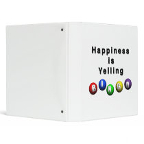 Happiness Is Yelling BINGO Vinyl Binders