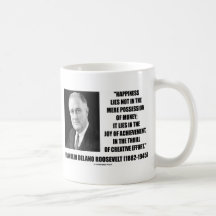Happiness Lies Joy Of Achievement Creative Effort Mug