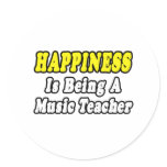 Happiness...Music Teacher Sticker