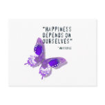 Happiness Purple Butterfly Postcards