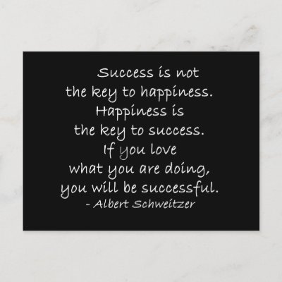 inspiring quotes for success. Motivational quote postcard.