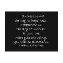 Happiness Quote Motivational Postcard by PositiveThinking Happiness Quote Motivational Postcard