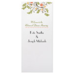 Happiness Rehearsal Dinner Menu Rack Card rack cards