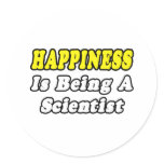 Happiness...Scientist Stickers