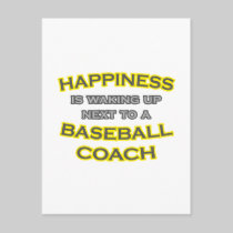 Happiness .. Waking Up .. Baseball Coach Postcards