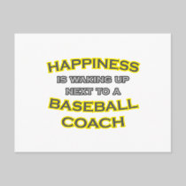 Happiness .. Waking Up .. Baseball Coach Postcards