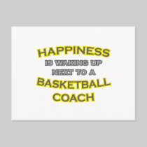 Happiness .. Waking Up .. Basketball Coach Post Cards