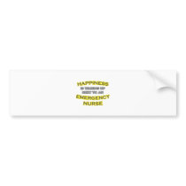 Happiness .. Waking Up .. Emergency Nurse Bumper Sticker