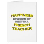 Happiness .. Waking Up .. French Teacher Cards