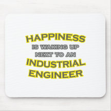 Happiness .. Waking Up .. Industrial Engineer Mousepad