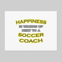 Happiness .. Waking Up .. Soccer Coach Postcards