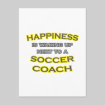 Happiness .. Waking Up .. Soccer Coach Post Cards