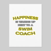 Happiness .. Waking Up .. Swim Coach Postcards