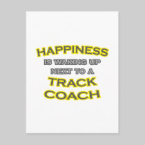 Happiness .. Waking Up .. Track Coach Postcard