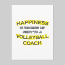 Happiness .. Waking Up .. Volleyball Coach Postcards
