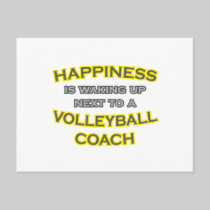 Happiness .. Waking Up .. Volleyball Coach Postcards