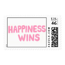 Happiness Wins Postage Stamp
