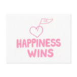 Happiness Wins postcards