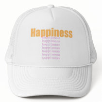 Happiness Words hats